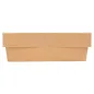 PETITES BOÎTES+COUVERCLES AVEC FÊNETRE THEPACK 750 ML 14x14x5 CM NATUREL CARTON NANO-MICRO + PP + OPP (250 UNITÉ)